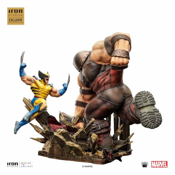 Marvel Estatua 1/10 BDS Art Scale Wolverine vs Juggernaut heo EU Exclusive 30 cm