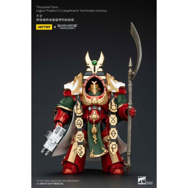 Warhammer The Horus Heresy Figura 1/18 Thousand sons Legion Praetor in Cataphractii Terminator Armour 12 cm