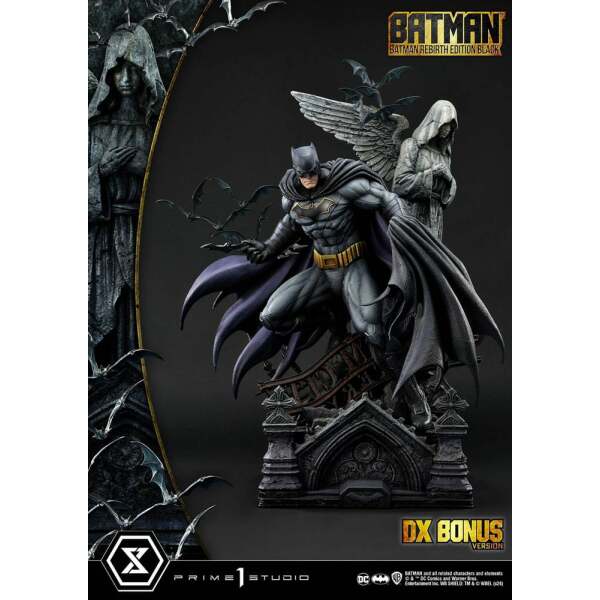 Batman Estatua Ultimate Premium Masterline Series 1/4 Batman Rebirth Edition Black Deluxe Bonus Version 71 cm