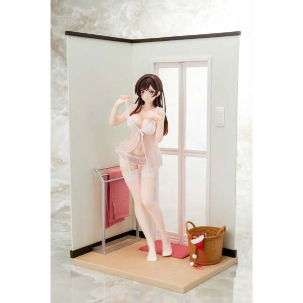 Rent-A-Girlfriend Estatua PVC 1/6 Chizuru Mizuhara See-through lingerie figure angel white Ver. 23 cm