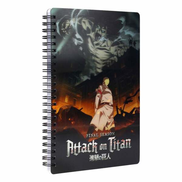 Attack on Titan Libreta Efecto 3D Titan