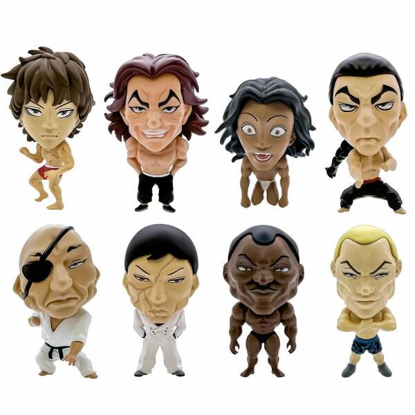 Baki Hanman Pack de 8 Figuras PVC 16d Collectible Figure Collection Baki Hanma 6 cm