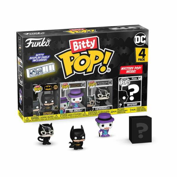 Batman 85th Anniversary Pack de 4 Figuras Bitty POP! Vinyl Batman 2,5 cm