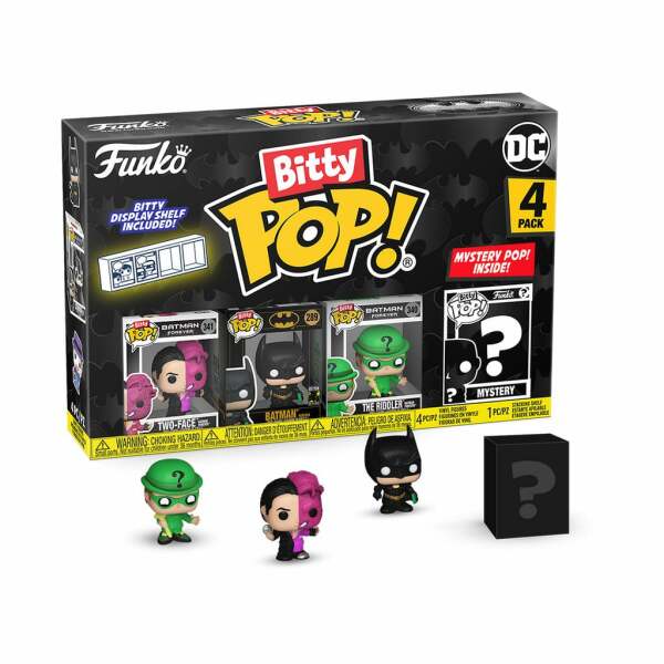 Batman 85th Anniversary Pack de 4 Figuras Bitty POP! Vinyl Two Face 2,5 cm