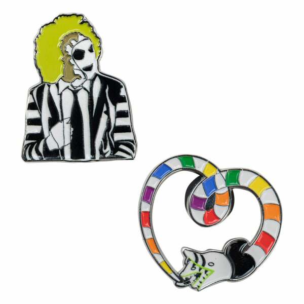 Beetlejuice Pack 2 Pin Chapas Sandworm