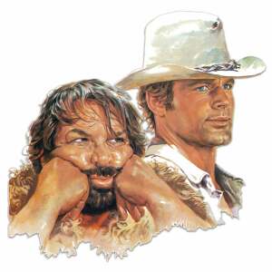 Bud Spencer & Terence Hill Placa de Chapa 3D Bud & Terence 45 x 45 cm