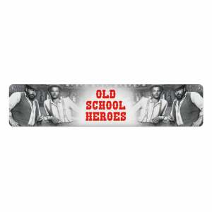 Bud Spencer & Terence Hill Placa de Chapa Old School Heroes 46 x 10 cm