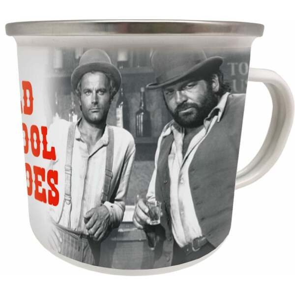 Bud Spencer & Terence Hill Taza Enamel Old School Heroes