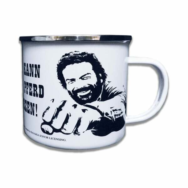 Bud Spencer Taza Enamel Pferd Faust