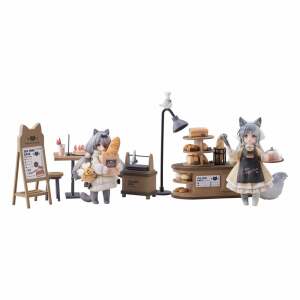 Decorated Life Collection Estatua PVC Tea Time Cats – Cat Town Bakery Staff & Customer Set 12 cm