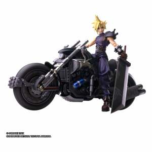 Final Fantasy VII Bring Arts Figura y vehículo Cloud Strife & Hardy-Daytona 15 cm