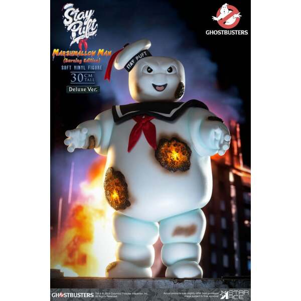 Ghostbusters Estatua Soft Vinyl Stay Puft Marshmallow Man Burnign Edition Deluxe Version 30 cm