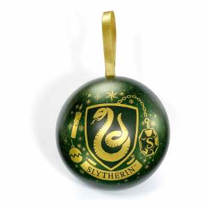 Harry Potter Bola de Navidad con collar Slytherin