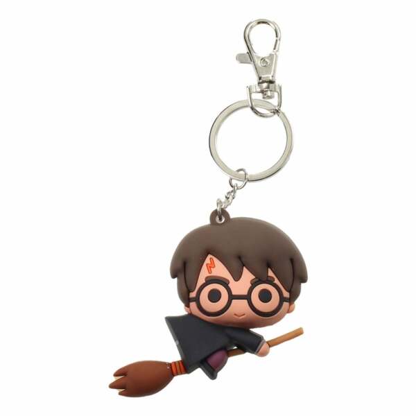 Harry Potter Llavero caucho Harry Potter & Broom Nimbus 7 cm