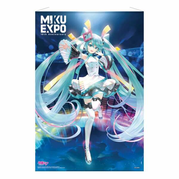 Hatsune Miku Póster Tela Miku Expo 10th Anniversary Limited Edition 61 x 91 cm