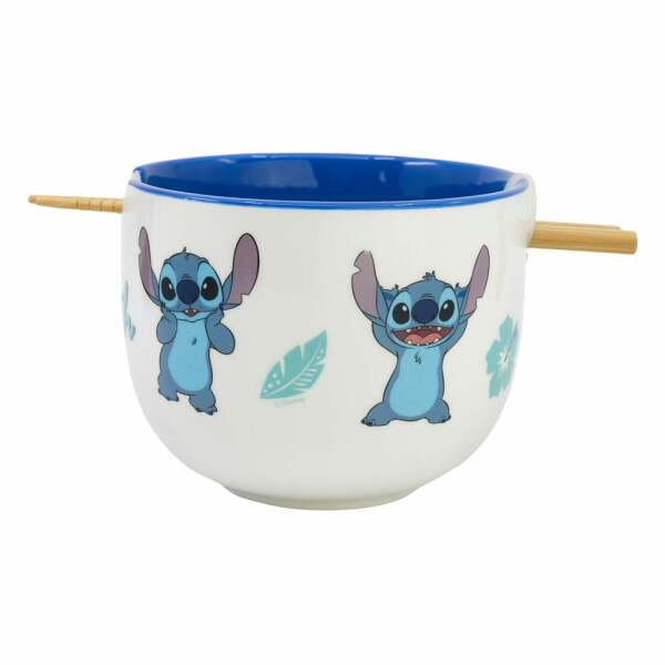 Lilo & Stitch Bol para Ramen con Palillos Stitch