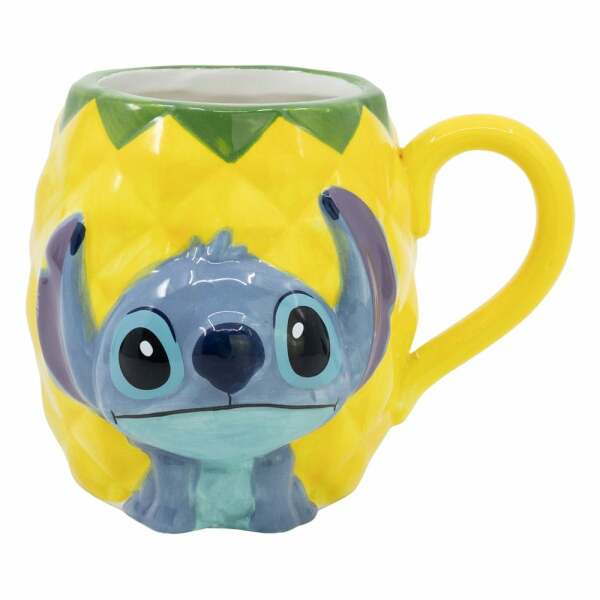 Lilo & Stitch Taza 3D Stitch Pineapple 414 ml