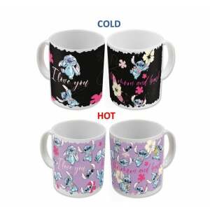 Lilo & Stitch Taza sensitiva al calor Stitch & Angel 325 ml