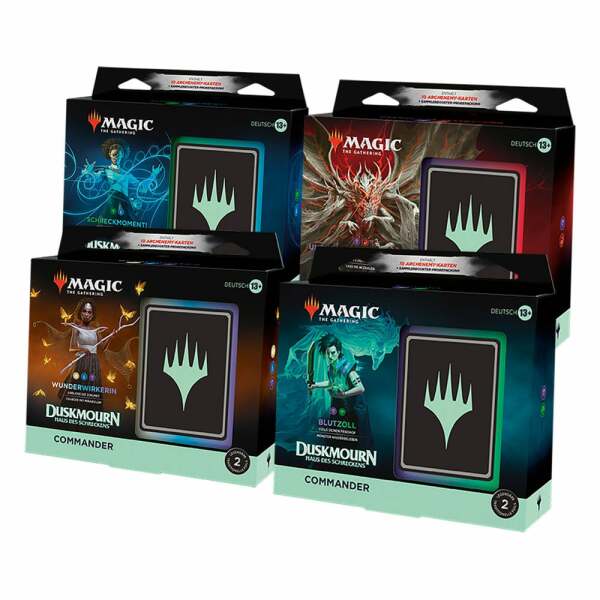 Magic the Gathering Duskmourn: Haus des Schreckens Mazos de Commander Caja (4) alemán