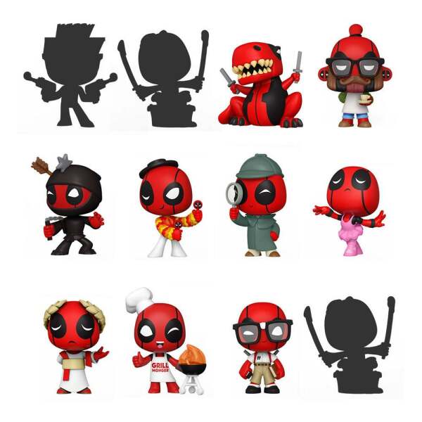 Marvel Comics Mystery Minis Minifiguras 5 cm Expositor Deadpool 30th Anniversary (12)