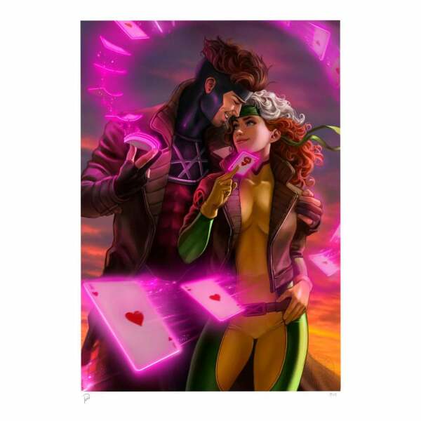 Marvel Litografia Rogue & Gambit 46 x 61 cm – sin marco