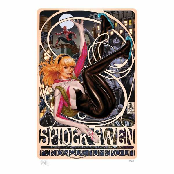 Marvel Litografia Spider-Gwen: Périodique Numéro Un 46 x 61 cm – sin marco