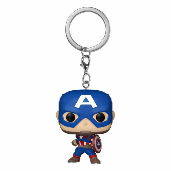 Marvel Llaveros POP! Vinyl New Classics – Captain America 4 cm Expositor (12)