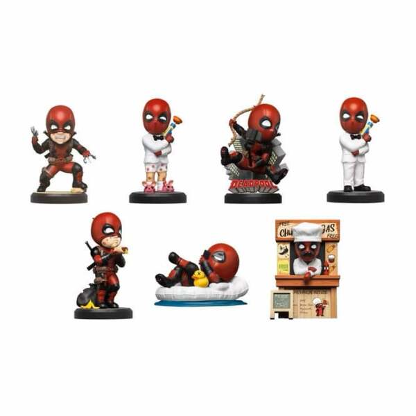 Marvel figuras mini Hero Box Tower Series Deadpool 8 cm Expositor (6)