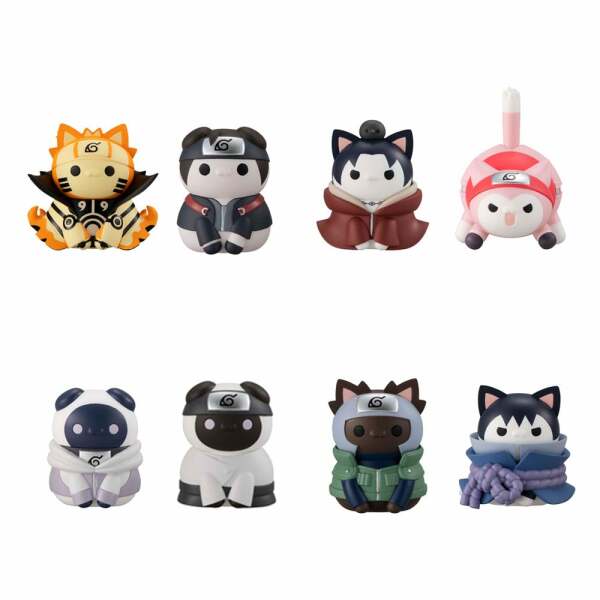 Naruto Shippuden Mega Cat Project Figuras 3 cm Nyaruto! Ver. Break out! Fourth Great Ninja War Surtido (8)