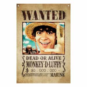 One Piece Bandera Luffy Wanted 120 x 85 cm