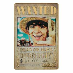 One Piece Lingote Luffy Wanted Poster Limited Edition