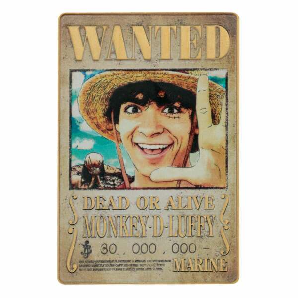 One Piece Lingote Luffy Wanted Poster Limited Edition