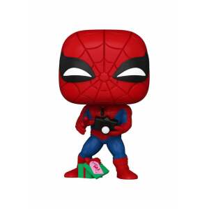 Marvel POP! Vinyl Figura Holiday Spiderman w/Open gift 9 cm