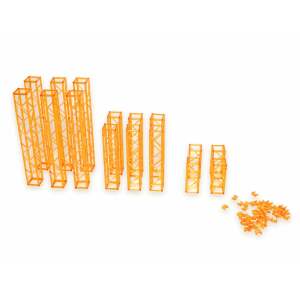 Original Character Plastic Model Kit Pop Accessory01 Truss clear Orange Ver. 15 cm