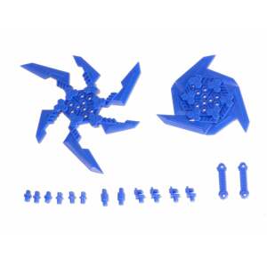 Original Character Plastic Model Kit Pop Series08: Gimic knife2 Blue 4 cm