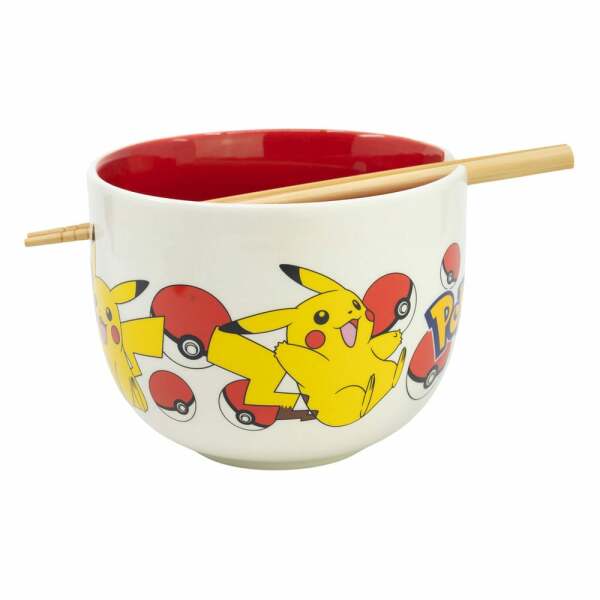 Pokémon Bol para Ramen con Palillos Face