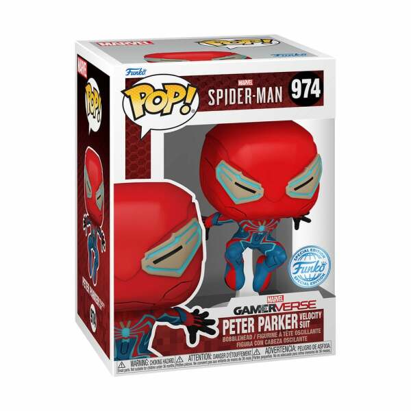 Spider-Man 2 POP! Games Vinyl Figura Velocity Suit Exclusive 9 cm