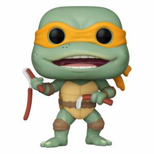 Tortugas Ninja POP! Movies Vinyl Figura Michelangelo Sausage Link Nunchucks 9 cm