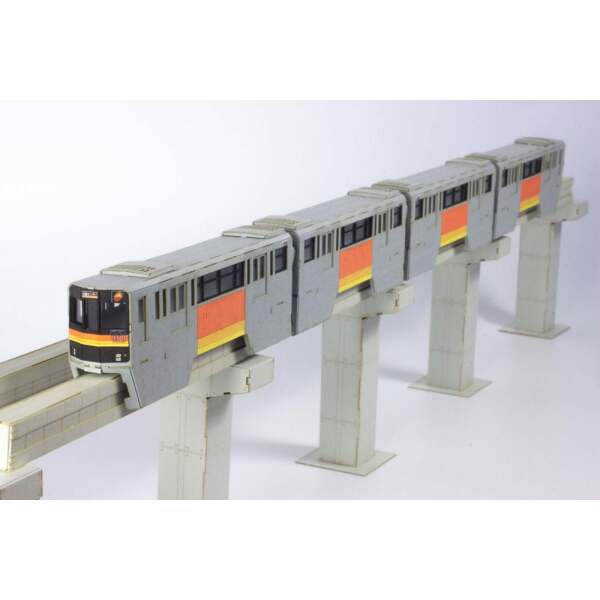 Original Character Paper Model Kit 1/150 Series 1000 Tama Intercity Monorail (4 cars) 48 cm