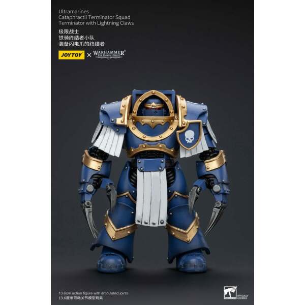 Warhammer The Horus Heresy Figura 1/18 Ultramarines Cataphractii Terminator Squad Terminator with Lightning Claws 14 cm