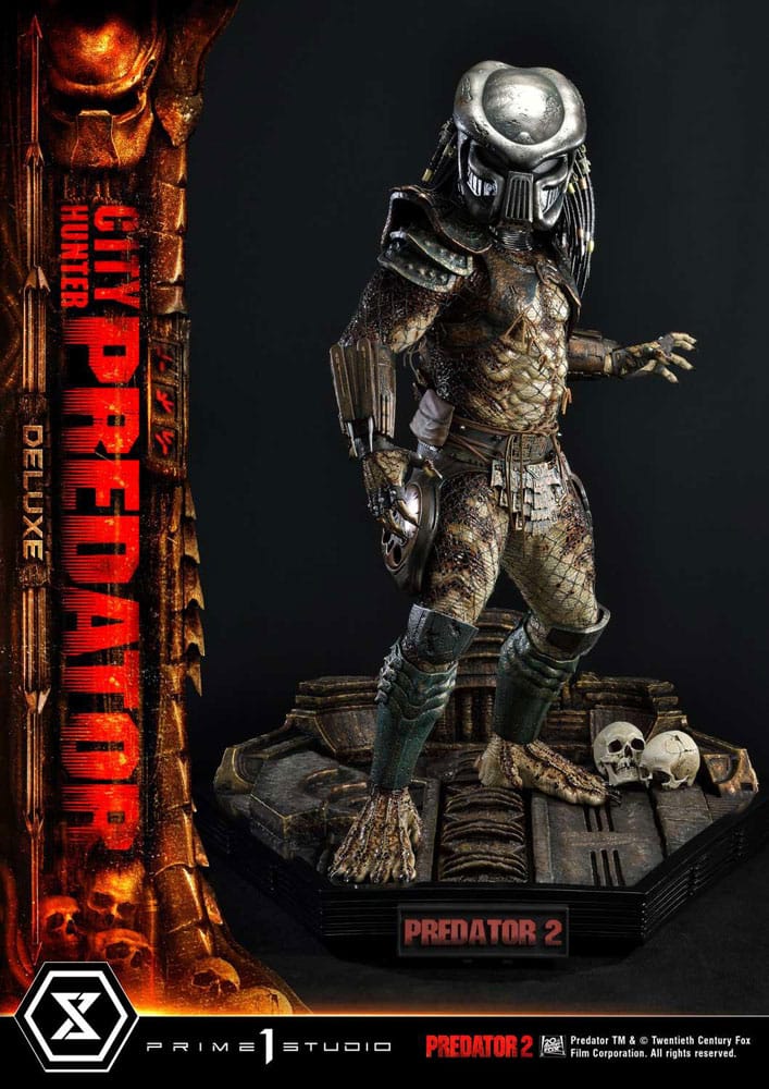 Predator 2 Estatua Museum Masterline 1/3 City Hunter Predator Deluxe Version 105 cm