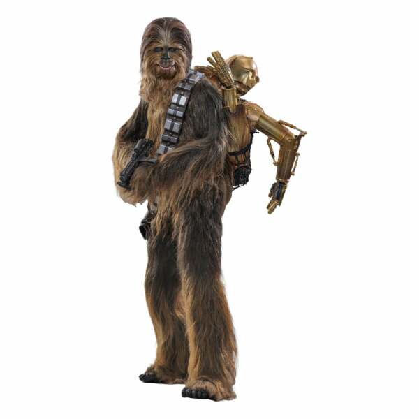 Star Wars Episode V Figura Movie Masterpiece 1/6 Chewbacca with Disassembled C-3PO 36 cm