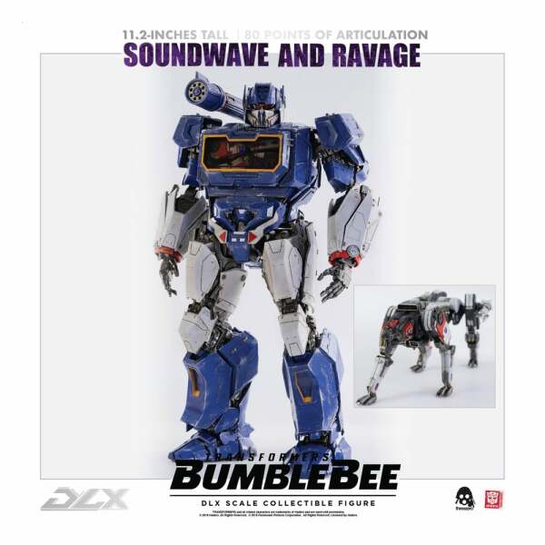 Transformers Bumblebee Pack de 2 Figuras 1/6 DLX Soundwave & Ravage 28 cm