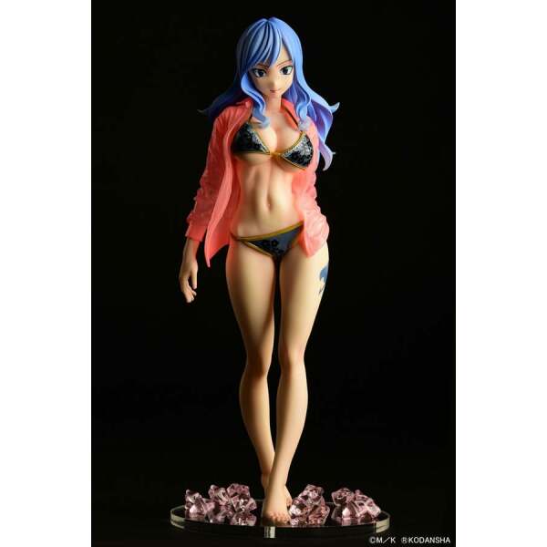 Fairy Tail Estatua 1/6 Jubia Lokser Gravure_Stylesee-through wet shirt Black Bikini!! 25 cm