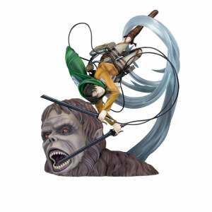 Attack on Titan Estatua PVC 1/7 Levi vs Beast Titan Ver. 28 cm