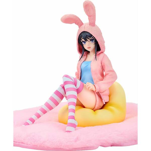 Rascal Does Not Dream of a Knapsack Kid Estatua PVC 1/7 Mai Sakurajima Hoodie Look Rabbit Ears Ver. 18 cm