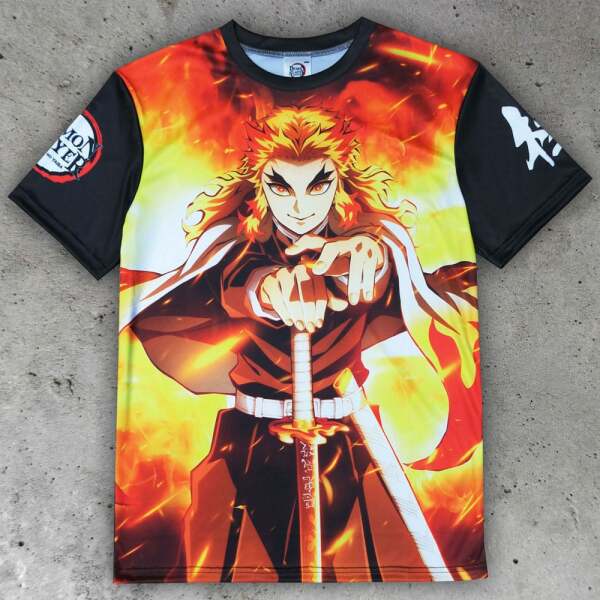 Demon Slayer: Kimetsu no Yaiba Camiseta Kyojuro Rengoku  talla L