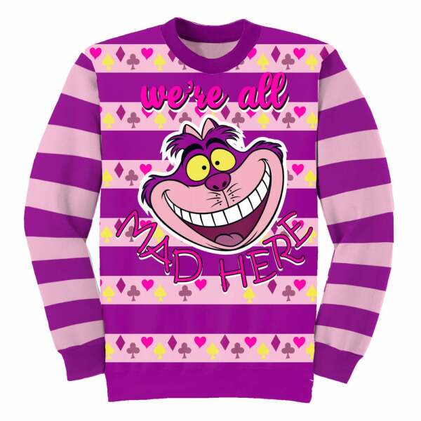 Disney Sweatshirt Jumper Alicia en el Pais de las Maravillas All Mad Here talla L