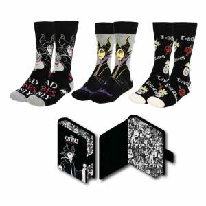 Disney Villains Pack de 3 Pares de calcetines 36-43