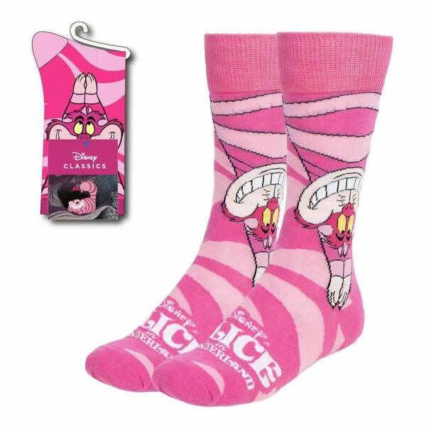 Disney calcetines Alicia en el Pais de las Maravillas Gato de Cheshire Upside Down 36-43